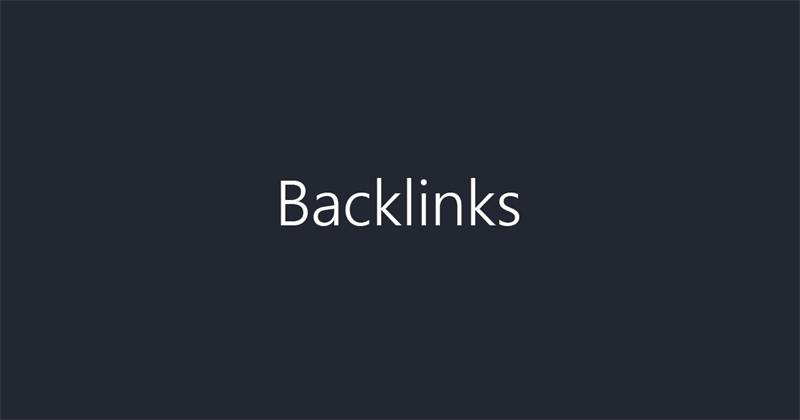 What are backlinks?